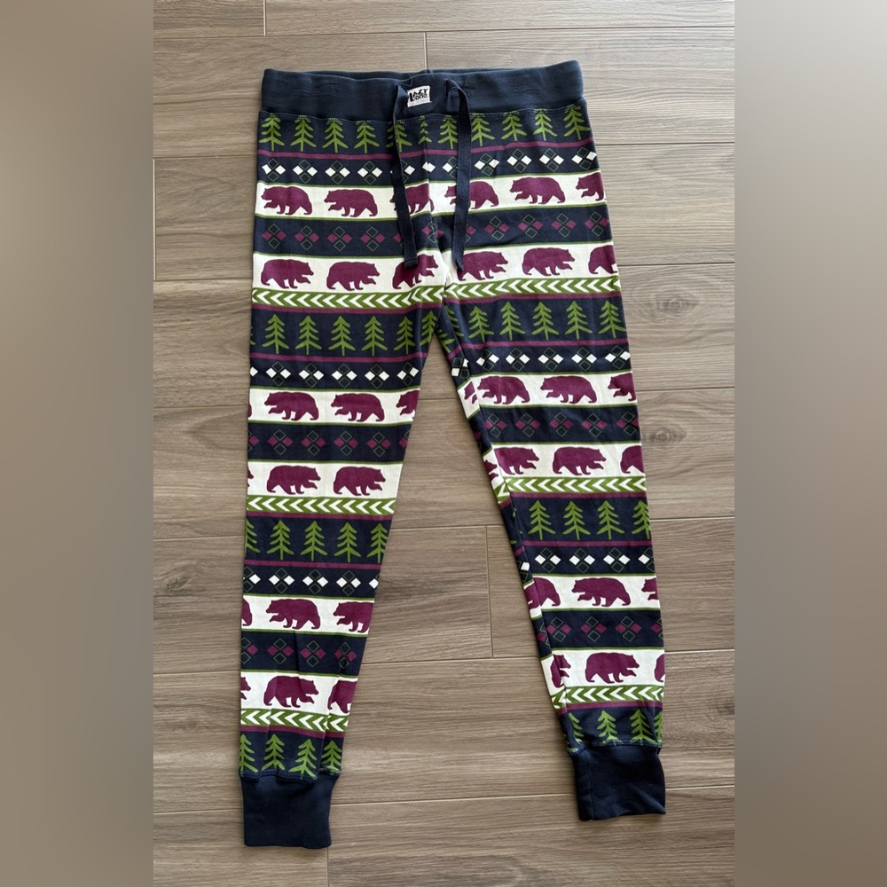 Lazy One pj pants - Bear and Tree Pattern ( Purple, Green, Navy blue )